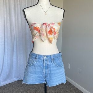 Levi’s 501 Denim Shorts Light Wash Button Fly Cutoffs Size 30